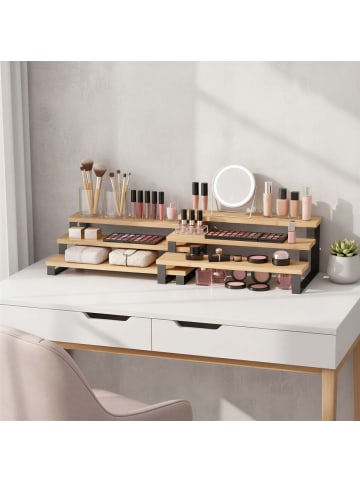 SONGMICS 2er-Set: Küchenregal Bystro in Beige-Schwarz - (B)24 x (H)11.5 x (T)32 cm