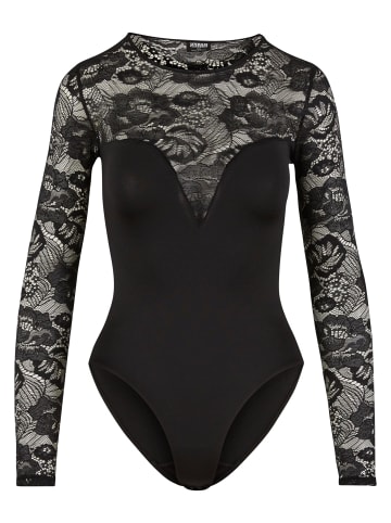 Urban Classics Urban Classics Ladies Round Neck Lace Body in black