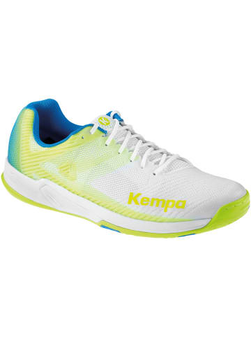 Kempa Hallen-Sport-Schuhe WING 2.0 in weiß/fluo gelb