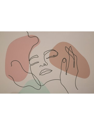 Mauro Ferretti Druck auf mehrfarbigem Papier mit schwarzem Rahmen, 35 x 2 x 47 cm