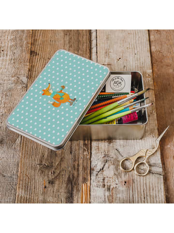 Mr. & Mrs. Panda behälter Fuchs Keks ohne Spruch in Türkis Pastell