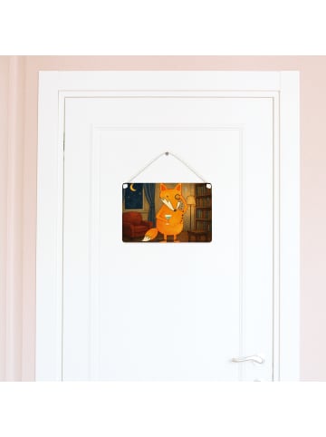 Mr. & Mrs. Panda Schild Fuchs Lord Design ohne Spruch in Weiß