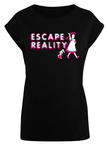 F4NT4STIC T-Shirt Alice im Wunderland Escape Reality in schwarz