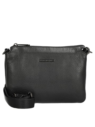 Mandarina Duck Mellow Leather Pochette - Abendtasche 23 cm (warm taupe) in nero