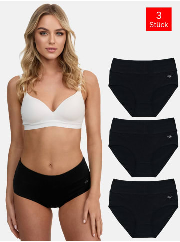 Tazzio 3er-Set: Taillenslips "F920" in Schwarz