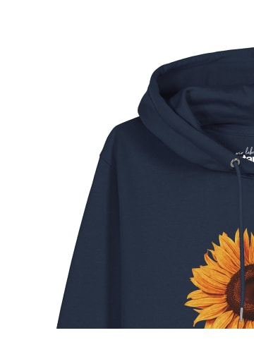 wat? Apparel Sweatshirt Sonnenblume in Dunkelblau