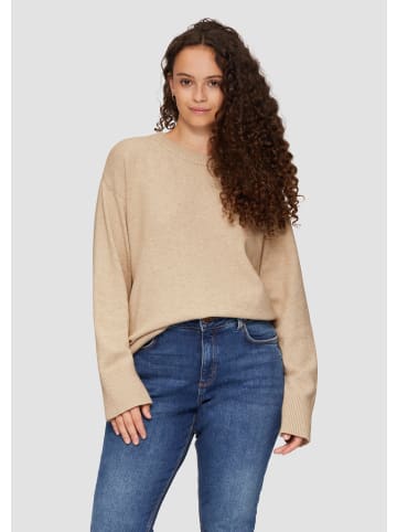 QS Strickpullover langarm in Beige