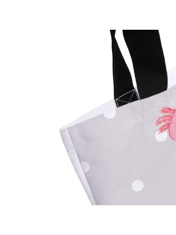 Mr. & Mrs. Panda Tasche Axolotl Niedlich mit Spruch in Grau Pastell