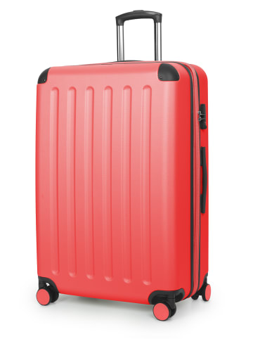 Hauptstadtkoffer Spree - Großer Koffer erweiterbar XL Trolley Aufgabegepäck, TSA, in Korall