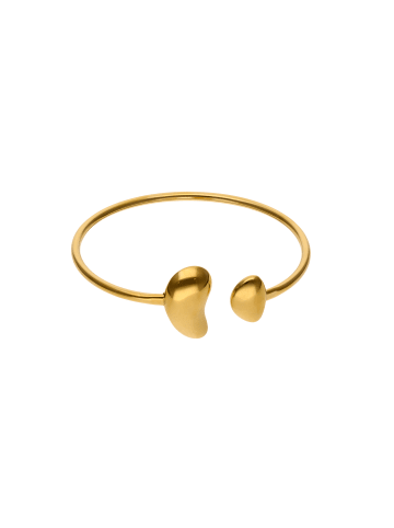 faina Women Open Bangle Bracelet in Gold