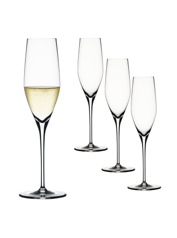 Spiegelau 4 er-Set Authentis Champagnerflöte in Transparent