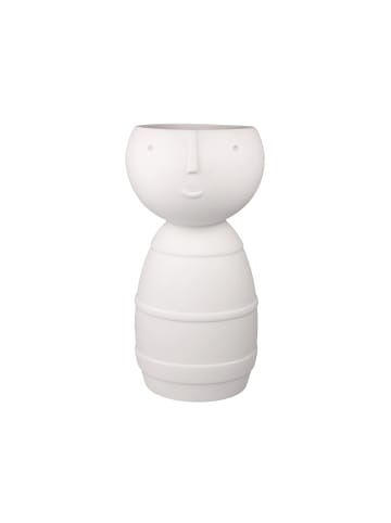 Goebel Vase "Klaus" Studio 8 Vultus 30 cm weiß in weiß