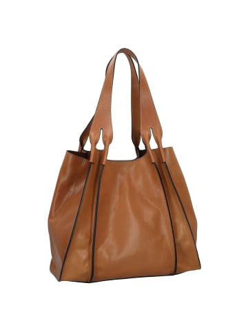 The Bridge Claudia Shopper Tasche Leder 45 cm in biscotto