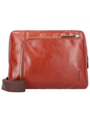 PICARD Buddy Umhängetasche Leder 28 cm in cognac