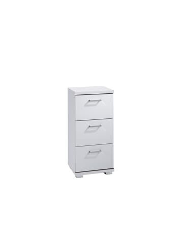 byLiving Seitenschrank NEBRASKA in Weiß - (B) 35,5 x (H) 74 x (T) 31,5 cm