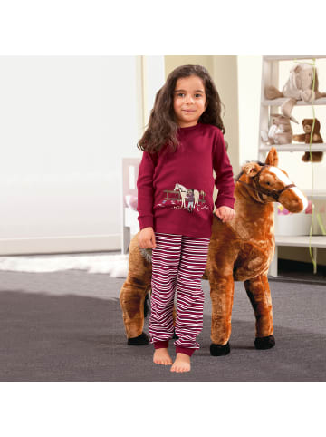 Erwin Müller Interlock-Jersey Kinder-Schlafanzug in beere