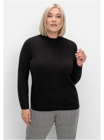 sheego Pullover in schwarz