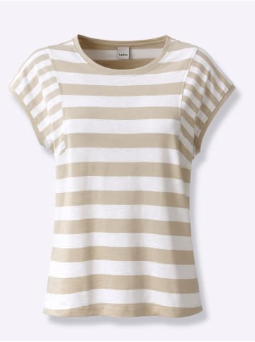 Heine Shirt in sand-weiß-gestreift