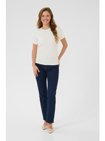Kaffe T-Shirt kurzarm KAjenna Tight fit in Chalk