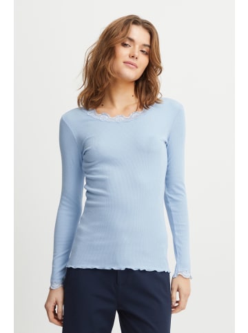 Fransa Langarmshirt in blau