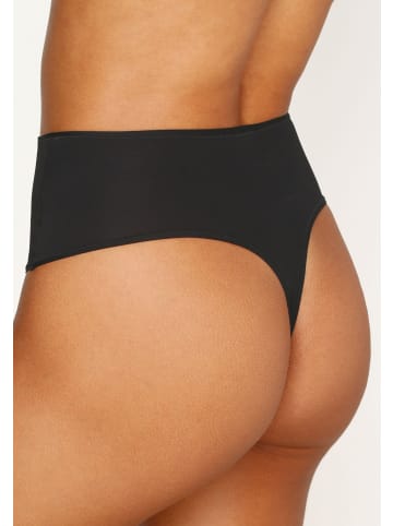LASCANA High-Waist-String in schwarz