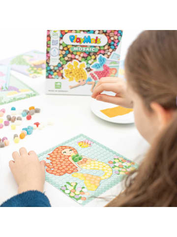 PlayMais® MOSAIC Dream Mermaid Kreativ-Set Basteln 2.300 Stück + 6 Mosaik Klebebilder 5+
