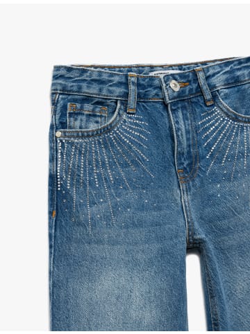 KOTON HOSEN in Mittel Indigo