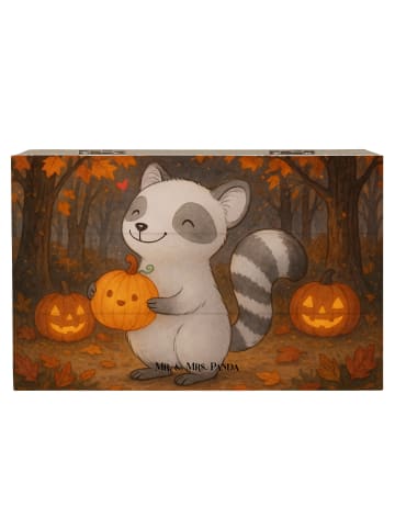 Mr. & Mrs. Panda Aufbewahrungsbox Waschbär Kürbis Design ohne Sp... in Weiß