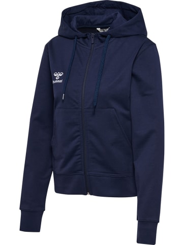 Hummel Trainingsjacke "Hmlgo 2.0 Zip Hoodie Woman" in Blau
