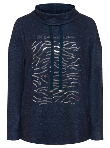 Gina Laura Sweatshirt in navy blau