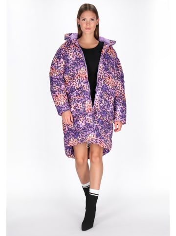 myMo at night Women Coat in pink multicolor