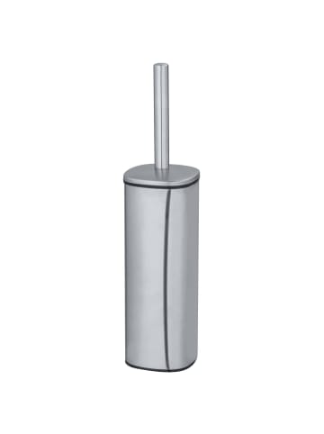 Wenko WC-Bürste ALASSIO, Edelstahl in Mattsilber, (B) 9,3 x (H) 39,2 x (L) 9,3 cm