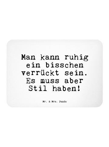 Mr. & Mrs. Panda Magnet Man kann ruhig ein... mit Spruch in Weiß