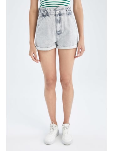 DeFacto Jeansshorts PAPERBAG in Grau