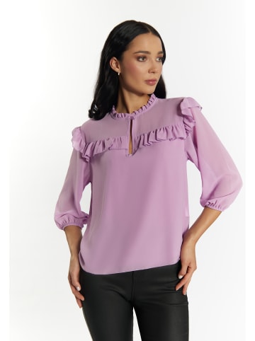 faina Damen Rüschenbluse in Flieder