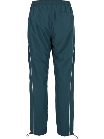 Urban Classics Urban Classics Piped Panel Trackpants in bottlegreen