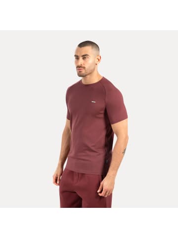 SMILODOX T-Shirt Thilo in Bordeaux