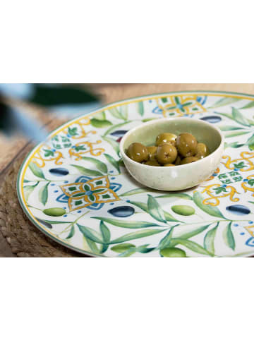 Ritzenhoff & Breker 4er Set Pizzateller Roma Oliva ø 31,5 cm in grün