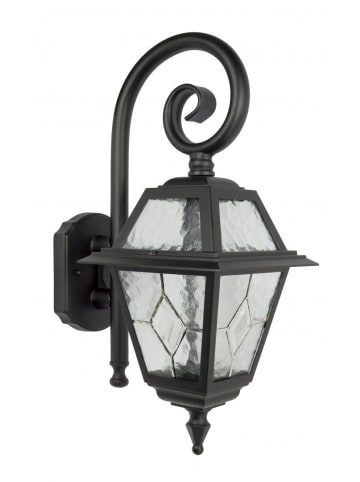 Licht-Erlebnisse Außen Wandlampe (B)19.5 x (H)48.3 cm in Schwarz