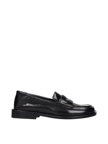 The Attico Schwarz Leder Slip-On Loafer