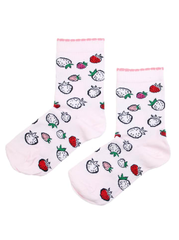 TupTam Kinder Socken Mädchen Jungen Bunt Gemustert 6er Pack in hellrosa
