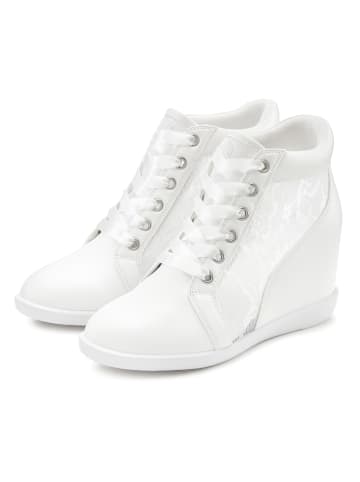 LASCANA Stiefelette in weiß