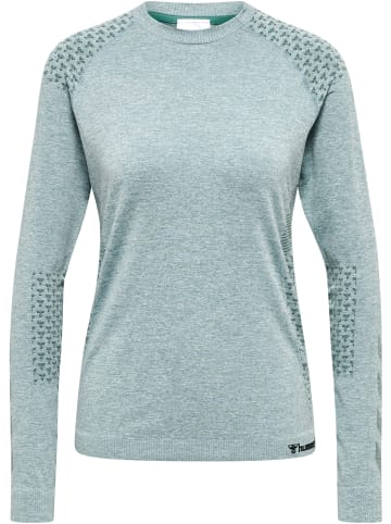 Hummel Hummel T-Shirt Hmlci Yoga Damen Dehnbarem Feuchtigkeitsabsorbierenden Nahtlosen in NORTH ATLANTIC MELANGE