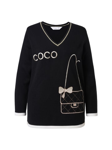 MIAMODA Pullover in schwarz