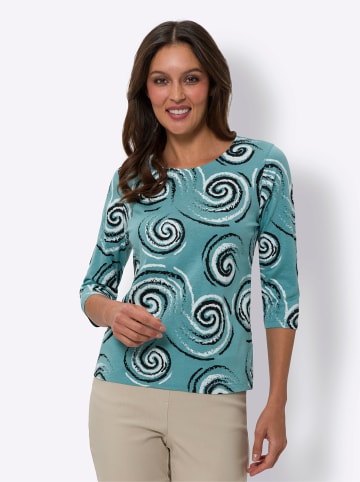 Sieh an! 3/4-Arm-Shirt in ozean-schwarz-bedruckt