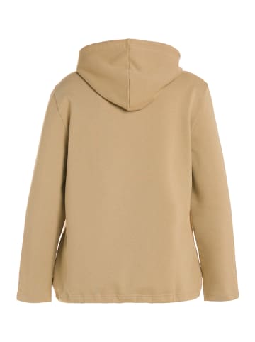 Ulla Popken Sweatshirt in sandgrau