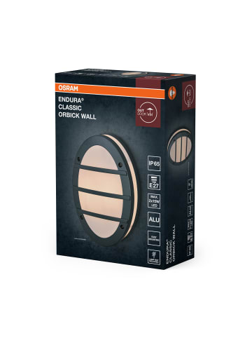 Osram ENDURA CLASSIC ORBICK W Außenleuchte, dunkelgrau