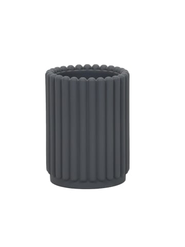 5five Simply Smart Zahnbürstenbecher BONBON in Grau, Ø 7,5 cm
