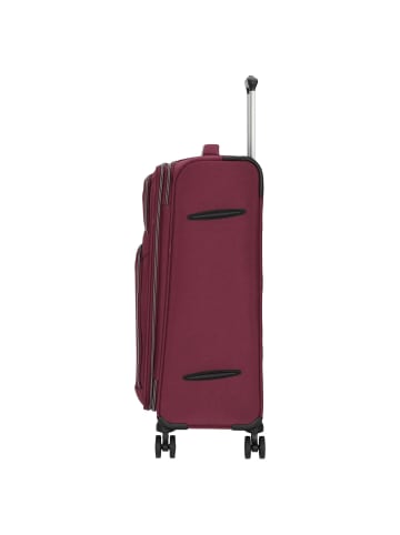 D&N Travel Line 9204 - 4-Rollen-Trolley M 66 cm erw. (schwarz) in lila