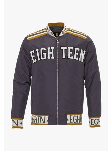 PLUS EIGHTEEN Blouson Mit Logoprint in Anthrazit